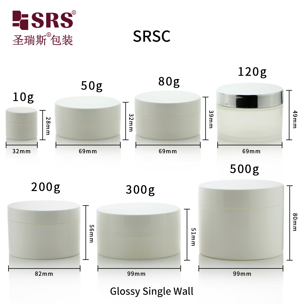 Custom High Quality Luxury Plastic Cream Jar Empty Cosmetic Face Cream Jars