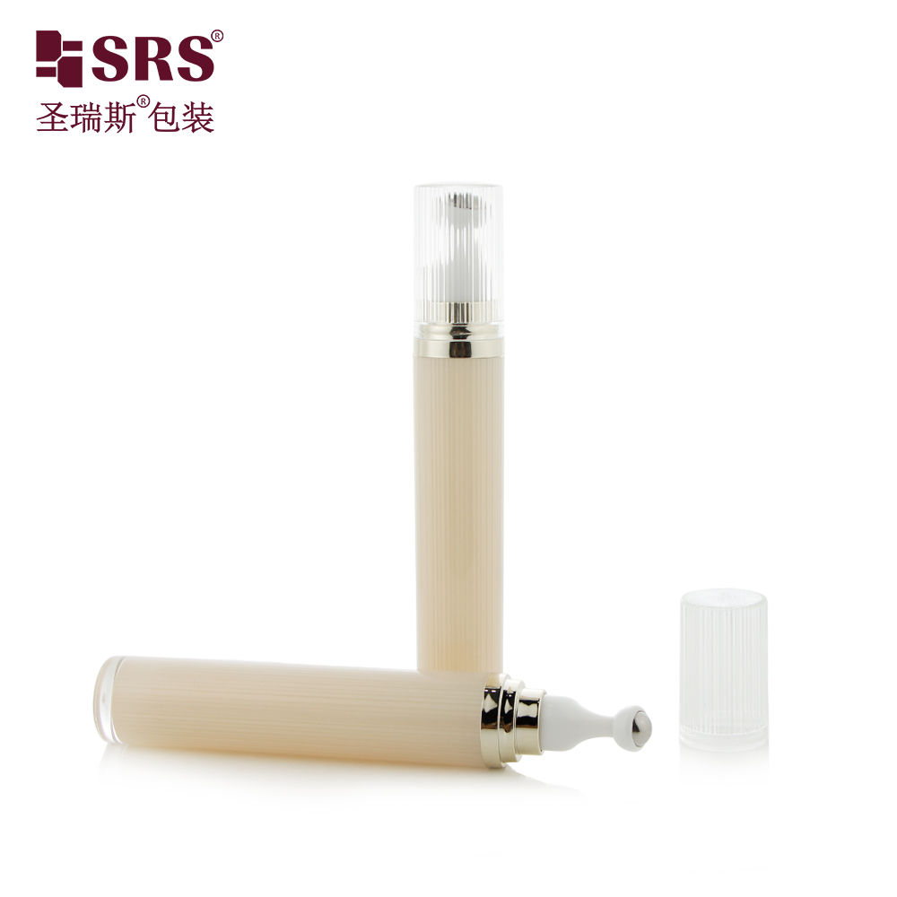 Eye Cream Skincare 20g Plastic Empty Luxury Acrylic Perfume Roll On Bottle Massage Roller Eye Cream Bottle