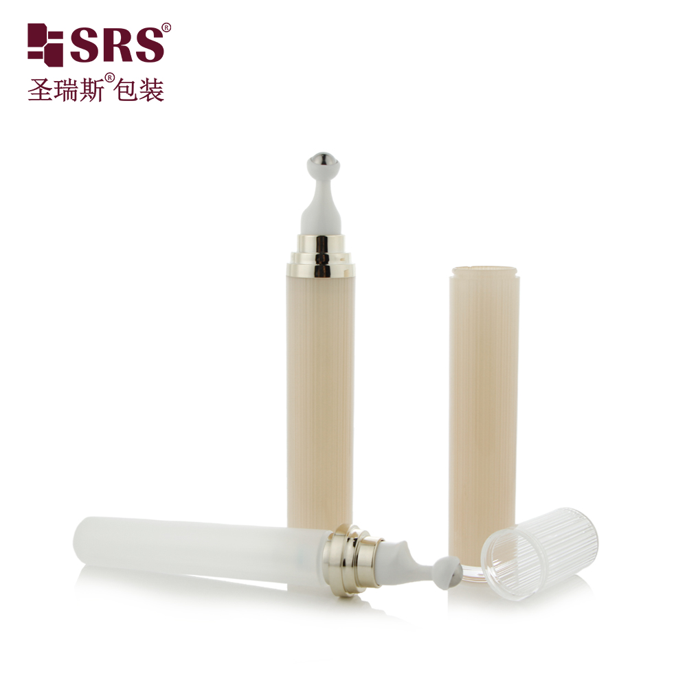 Eye Cream Skincare 20g Plastic Empty Luxury Acrylic Perfume Roll On Bottle Massage Roller Eye Cream Bottle