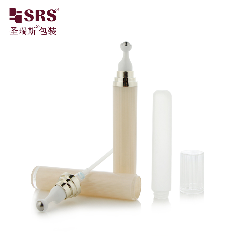 Eye Cream Skincare 20g Plastic Empty Luxury Acrylic Perfume Roll On Bottle Massage Roller Eye Cream Bottle