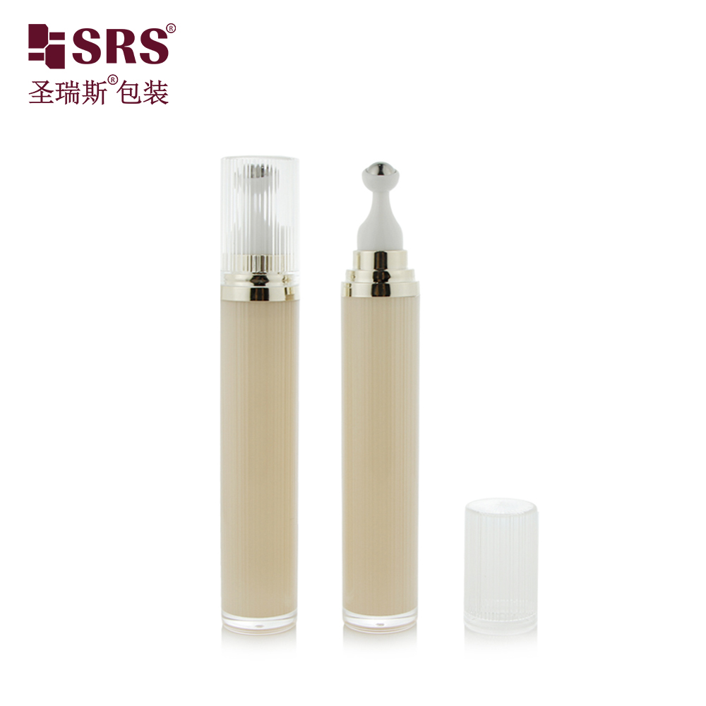 Eye Cream Skincare 20g Plastic Empty Luxury Acrylic Perfume Roll On Bottle Massage Roller Eye Cream Bottle