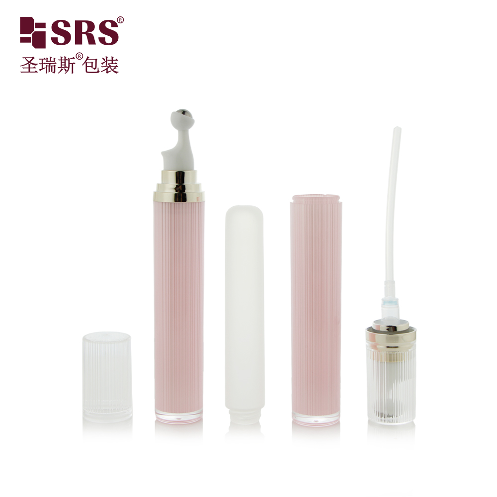 Eye Cream Skincare 20g Plastic Empty Luxury Acrylic Perfume Roll On Bottle Massage Roller Eye Cream Bottle
