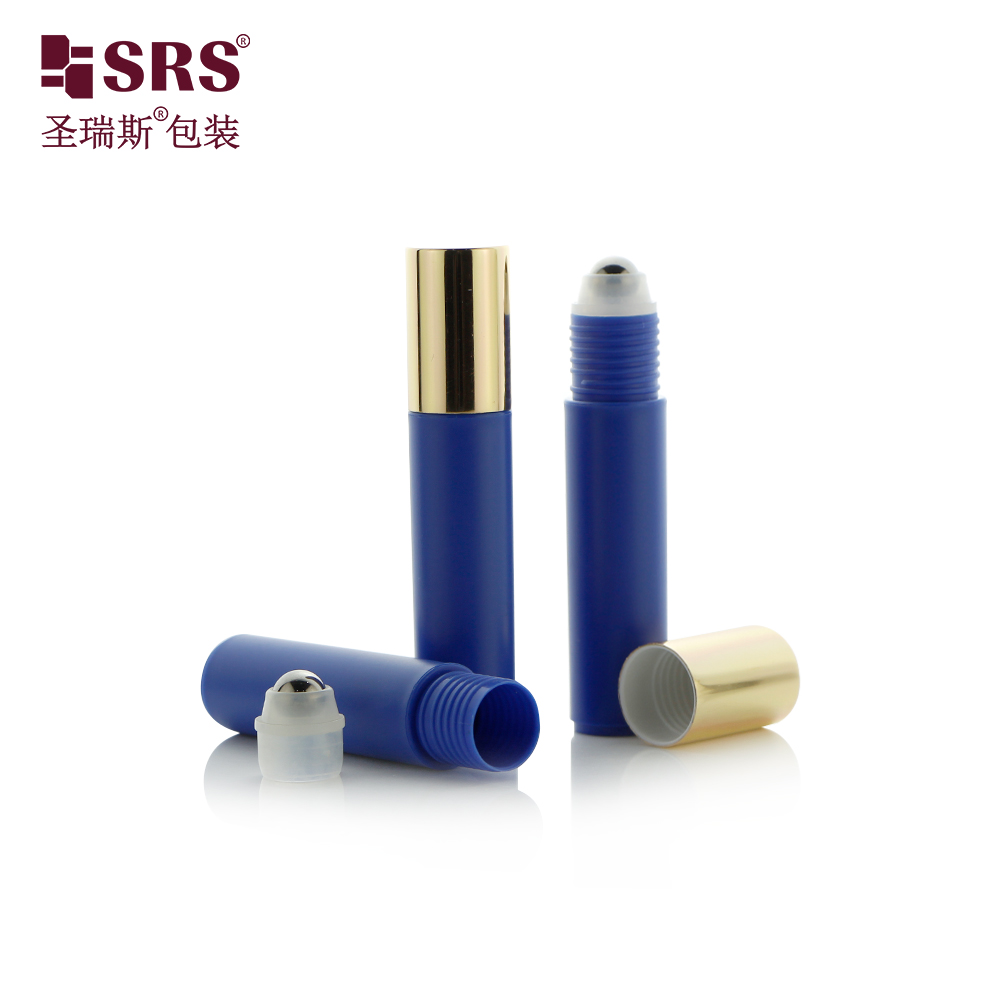 No Leakage No Scratching Eye Serum 10ml Skincare Packaging Plastic Roll on Bottle for Sale