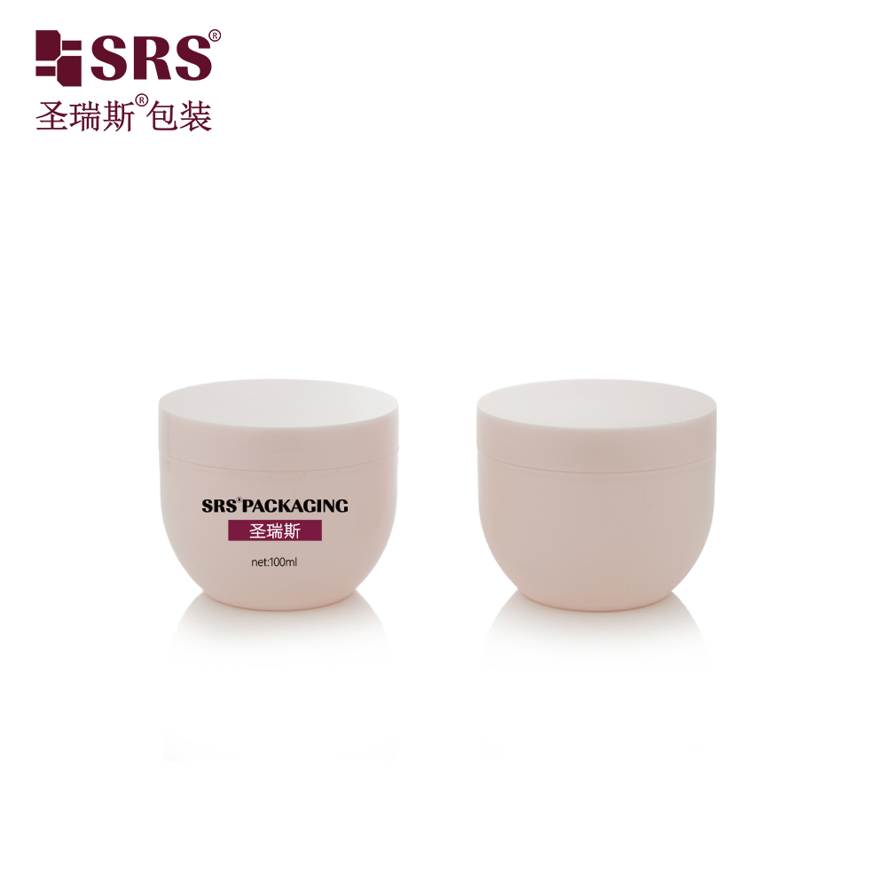 Empty Cone Shape Plastic PP Custom Color PCR Recycled Cream 50g 100g Cosmetic Jar