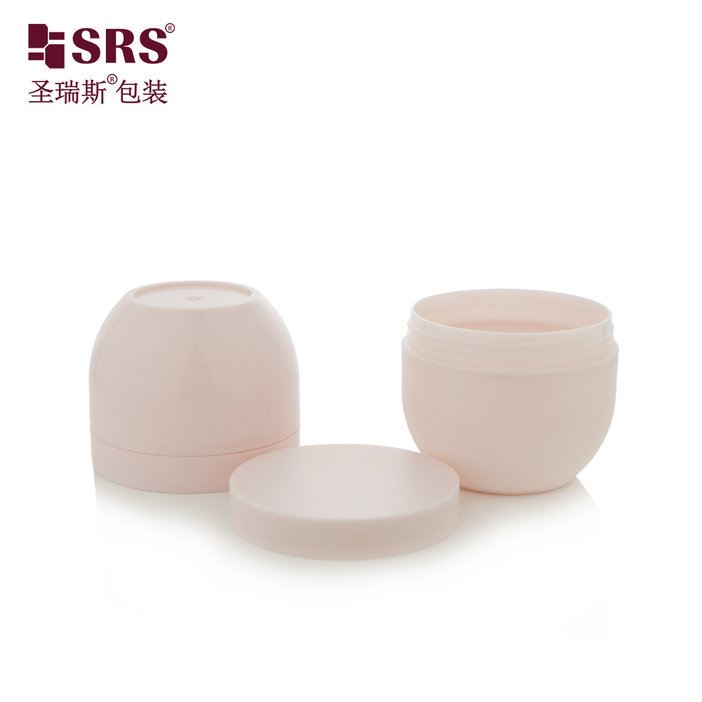 Empty Cone Shape Plastic PP Custom Color PCR Recycled Cream 50g 100g Cosmetic Jar