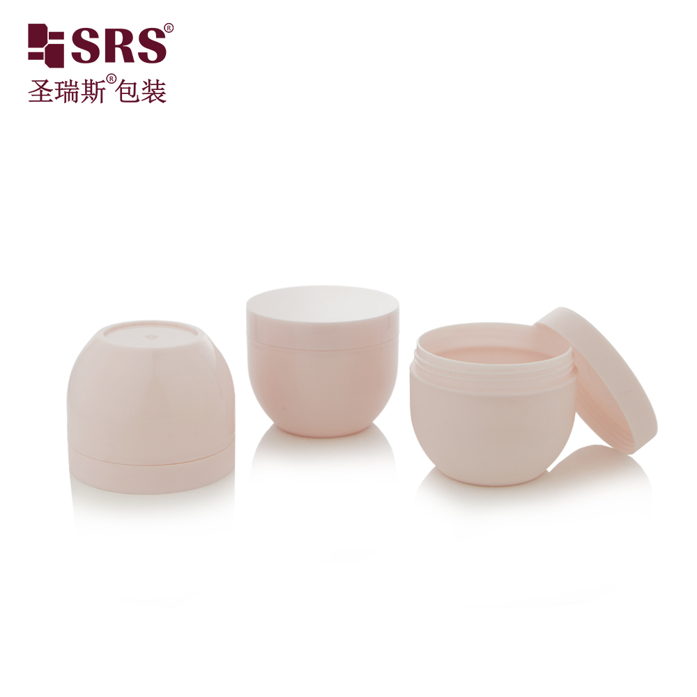 Empty Cone Shape Plastic PP Custom Color PCR Recycled Cream 50g 100g Cosmetic Jar