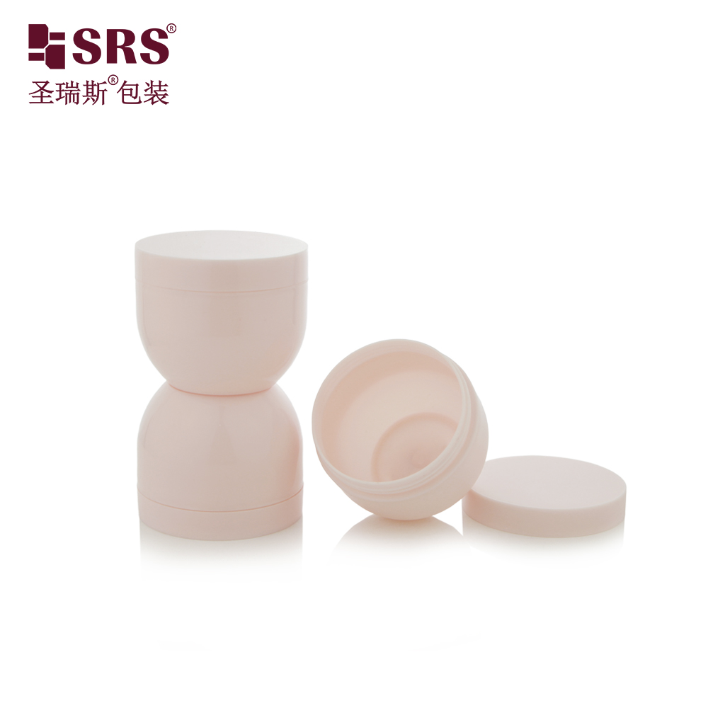 Empty Cone Shape Plastic PP Custom Color PCR Recycled Cream 50g 100g Cosmetic Jar