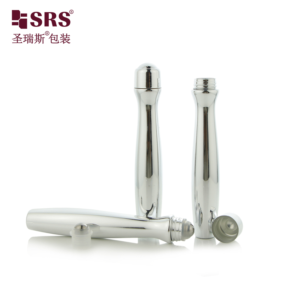 Custom Color Cosmetic Packaging 15ml 1/2oz PETG Roll On Bottle for Eye Serum 