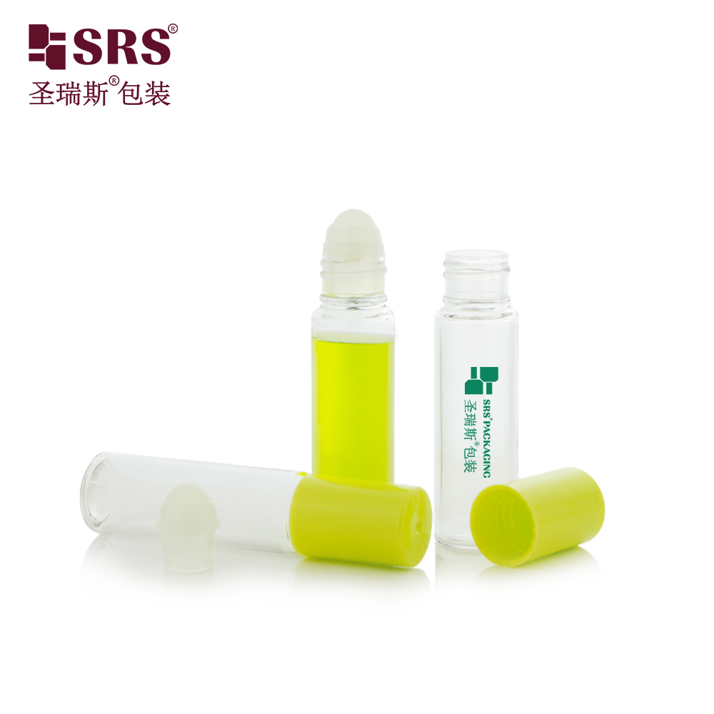 Custom Injection Painting Metalized Color Silkscreen Hot Stamping Labeling Logo Printing PET Roll On Bottle