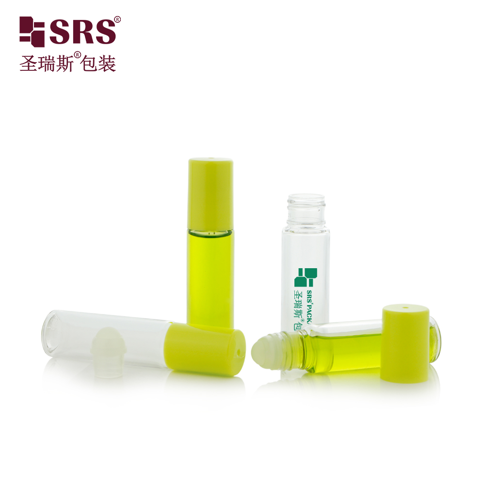 Custom Injection Painting Metalized Color Silkscreen Hot Stamping Labeling Logo Printing PET Roll On Bottle