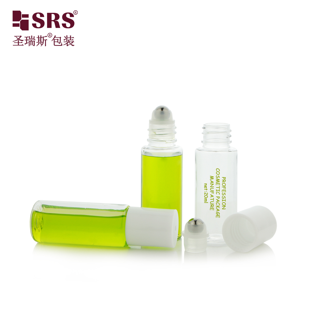 Essential Oil Roller Free Plastic 20ml Plastic PET Roll on Perfume Bottle