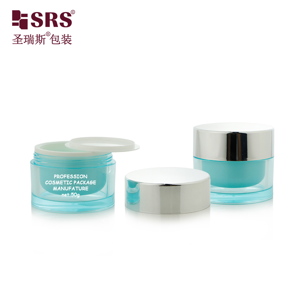 Factory Price Custom Color Glossy Matte Silksreen Hot-stamping Professional AS Cosmetics Jar