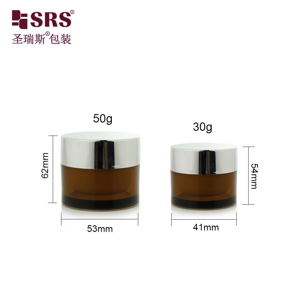 Factory Price Custom Color Glossy Matte Silksreen Hot-stamping Professional AS Cosmetics Jar