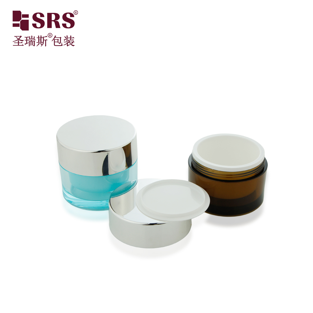 Factory Price Custom Color Glossy Matte Silksreen Hot-stamping Professional AS Cosmetics Jar