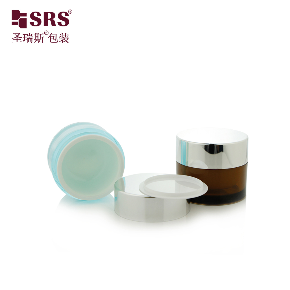 Factory Price Custom Color Glossy Matte Silksreen Hot-stamping Professional AS Cosmetics Jar