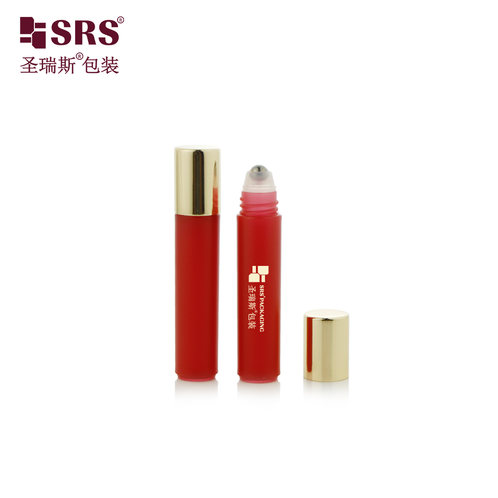 Slim 3ml Roll Bottle Cute Pen Shape Frosted Plastic Empty Roller Perfume Bottle 