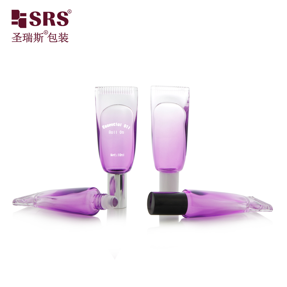 New Purple Factory Wholesale Travel Portable Empty Glass Roller Tube with Hook