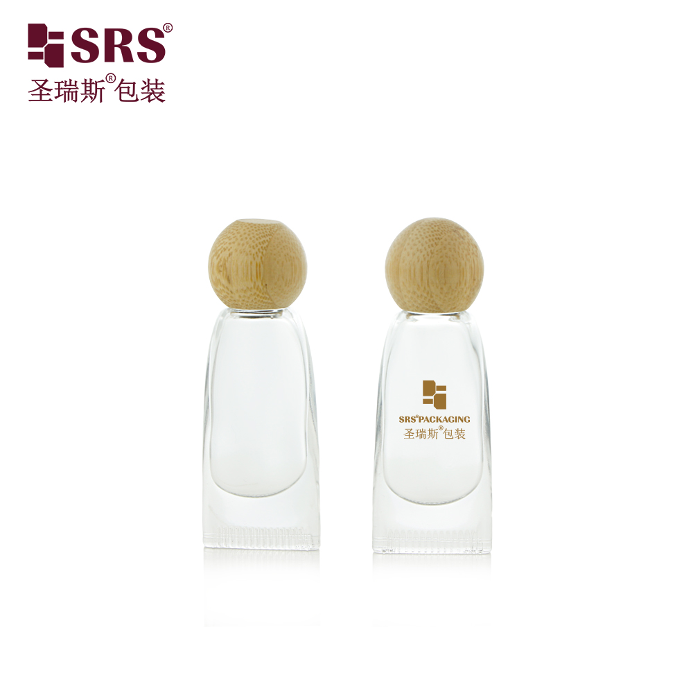 Essential Oil 10ml Roll on Bottle Glass Oil Roll on Tube with Wooden Cap