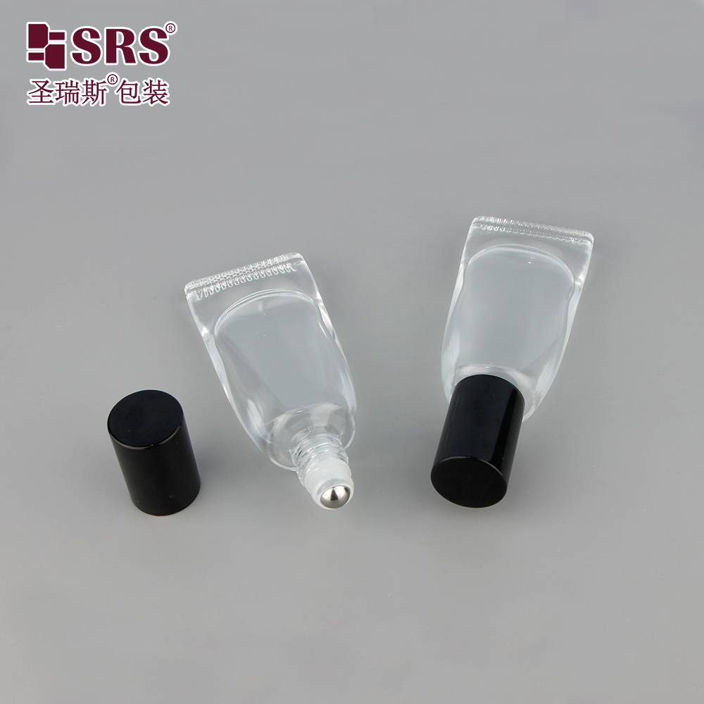 Custom Glass Roll on Perfume Skincare 10ml Essence Oil Roller Bottle with Frost Surface for Lip