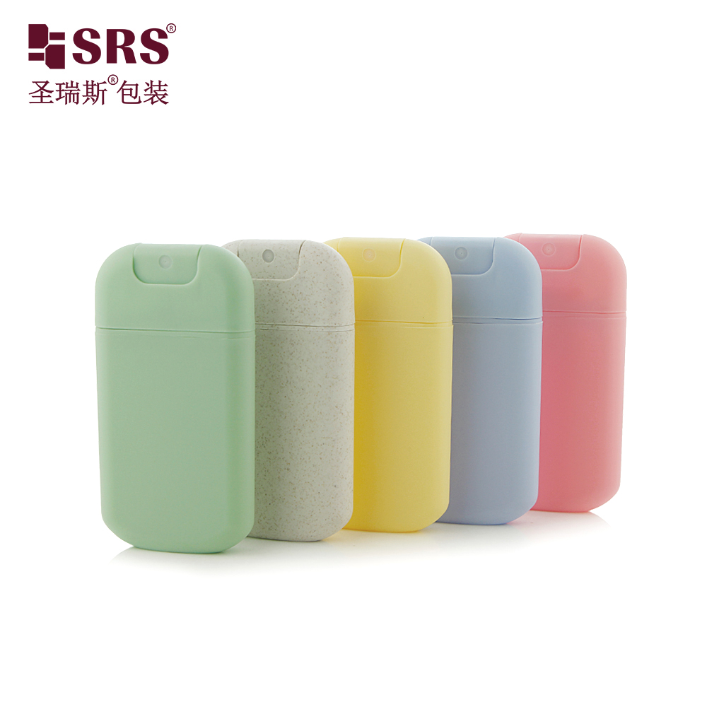 Empty Plastic Mist 30ml Spray Bottle Blue Green Yellow Gray Red Credit Card Portable Pocket Perfume Bottle