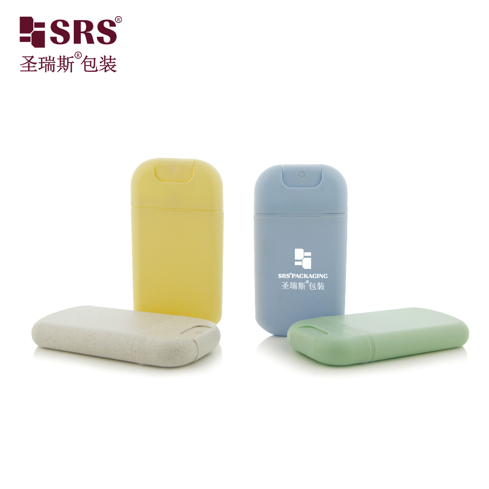 Empty Plastic Mist 30ml Spray Bottle Blue Green Yellow Gray Red Credit Card Portable Pocket Perfume Bottle