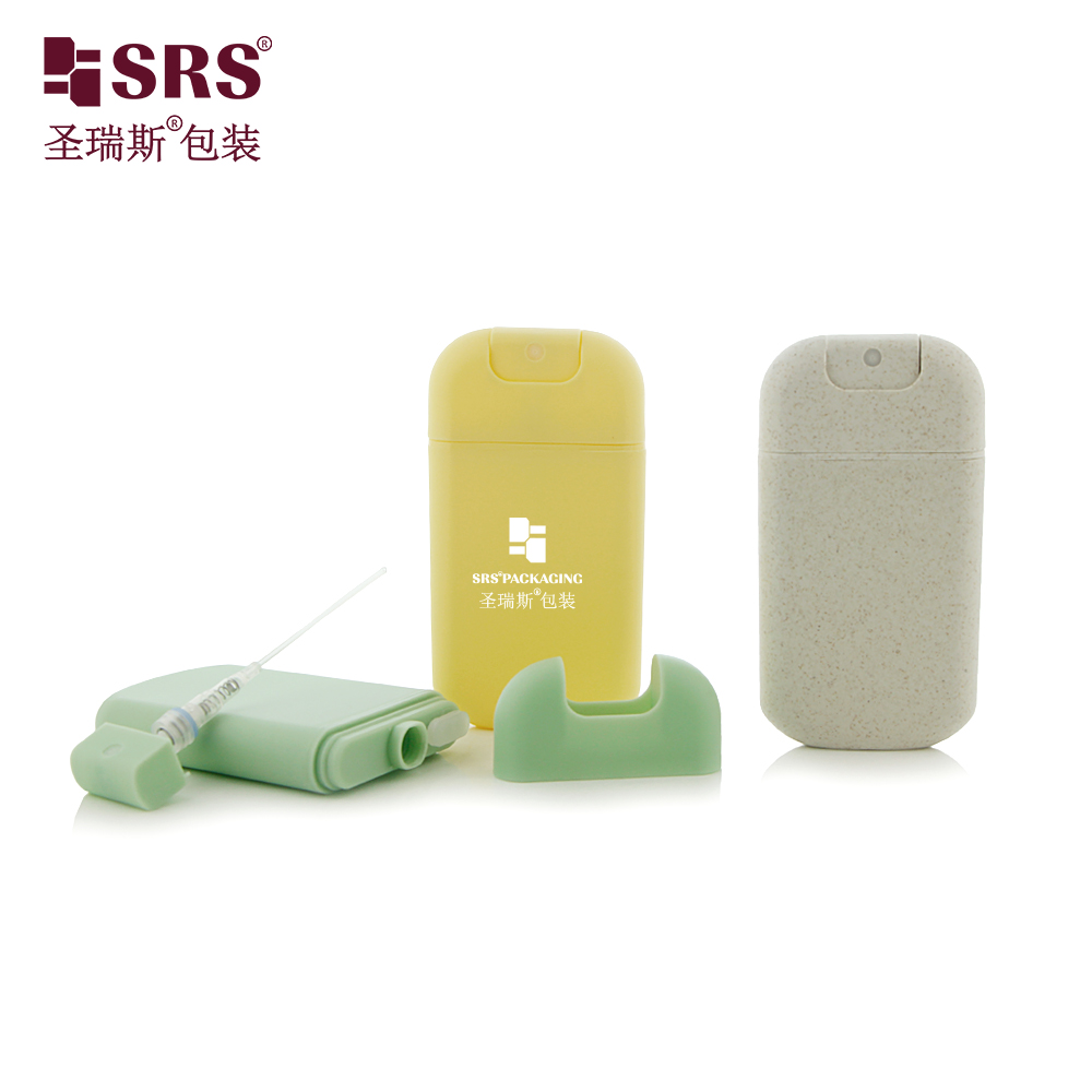 Empty Plastic Mist 30ml Spray Bottle Blue Green Yellow Gray Red Credit Card Portable Pocket Perfume Bottle