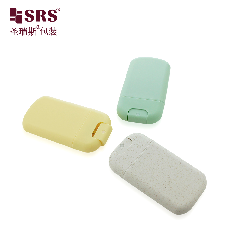 Empty Plastic Mist 30ml Spray Bottle Blue Green Yellow Gray Red Credit Card Portable Pocket Perfume Bottle