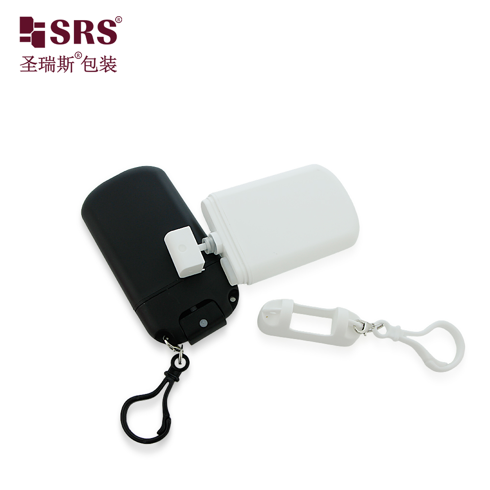 Custom Color 30ml Pink Black White Plastic Credit Card Perfume Spray Bottle with Hook