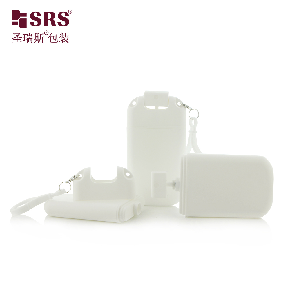 Travel Size Portable Luxury Fragrance 30ml  Fine Mist White Spray Bottle with Hook