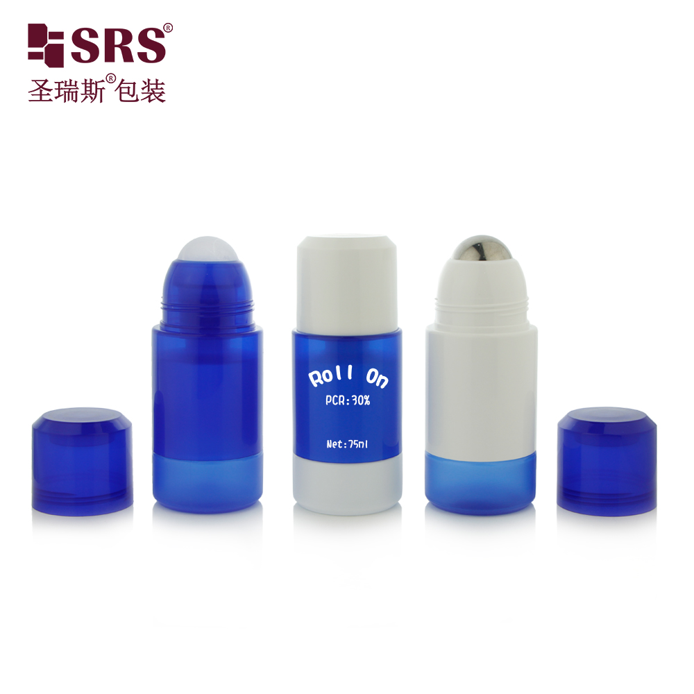  Replaceable Inner Bottle PP PCR Deodorant Eco-friendly Refillable Roll on Bottle