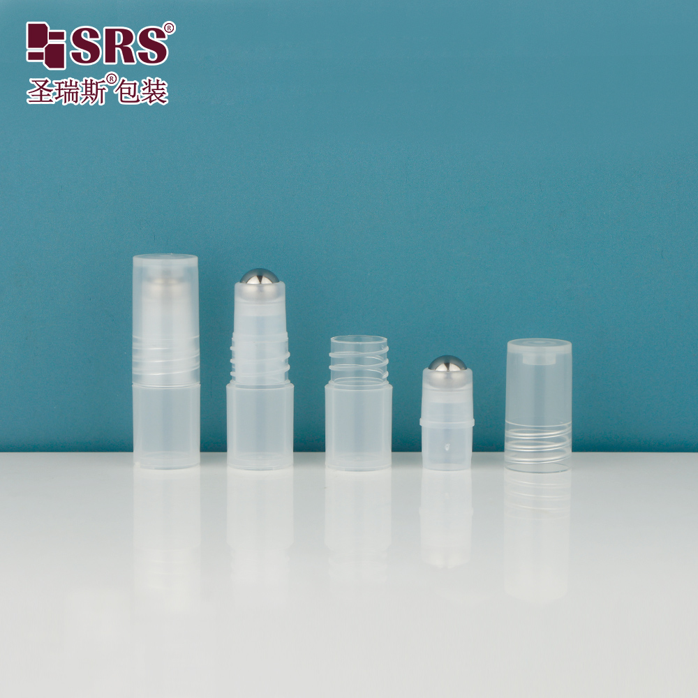 2.5ml Free Sample Mini Roll on Bottle Empty Eye Serum Roller Applicator Packaging