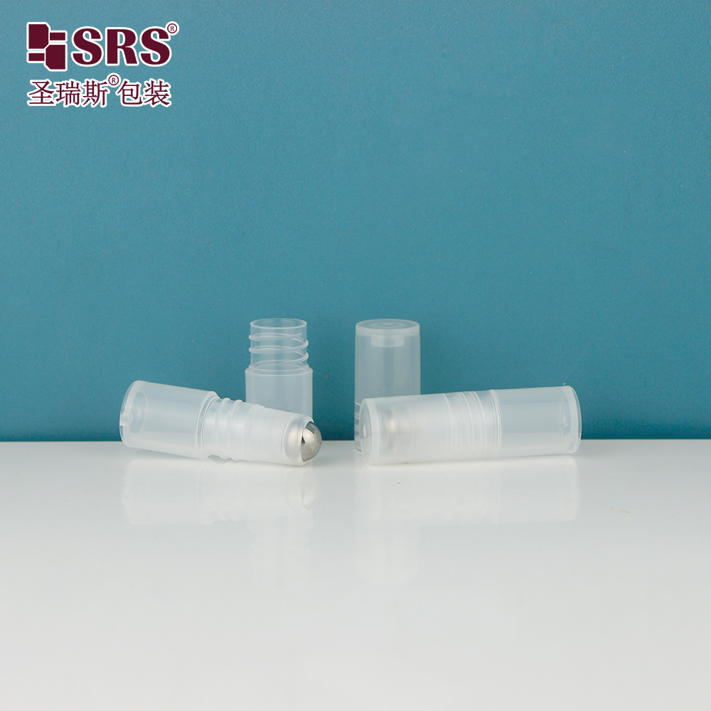 2.5ml Free Sample Mini Roll on Bottle Empty Eye Serum Roller Applicator Packaging