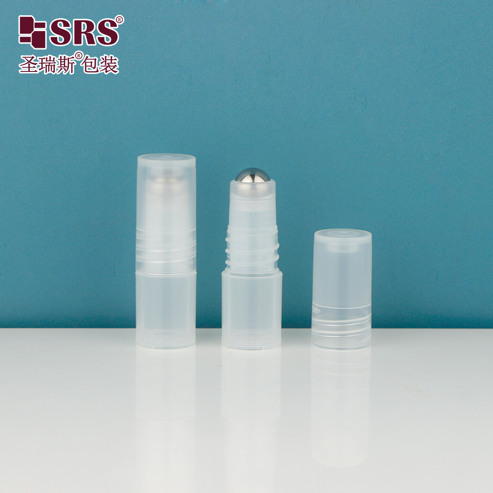 2.5ml Free Sample Mini Roll on Bottle Empty Eye Serum Roller Applicator Packaging