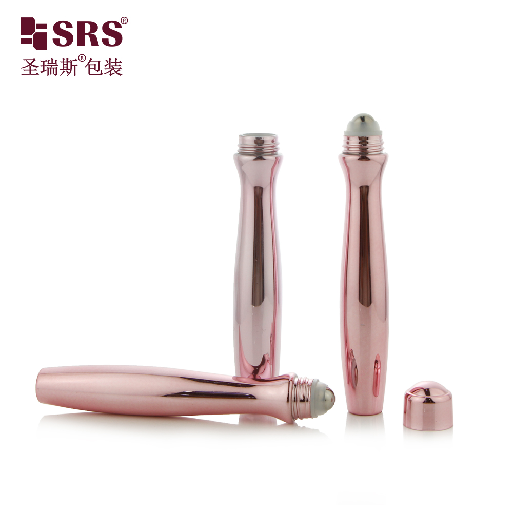 Injection Blowing Glossy Waist Shape PETG Plastic Sample 15ml Roll on Bottle