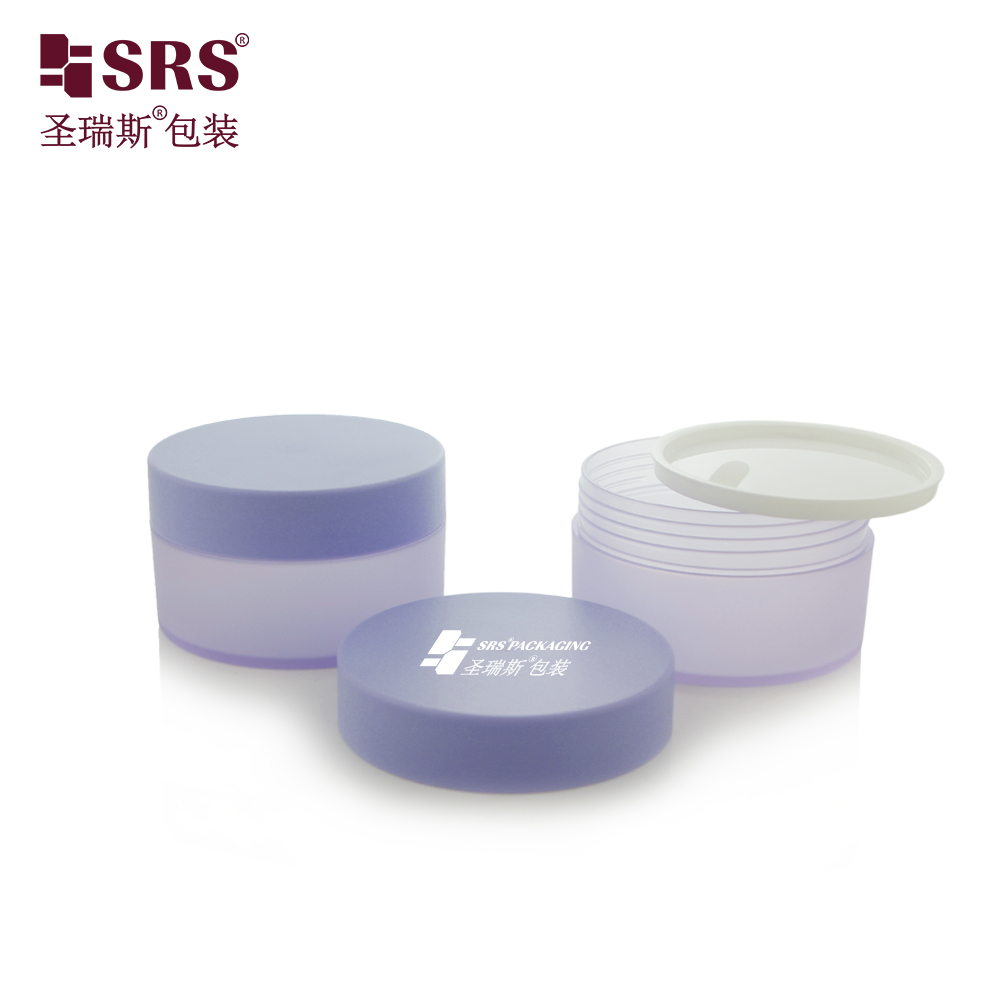 New Arrivals Translucent Pink Green Blue Purple SRSQ 100g PP PCR Cosmetics Jar