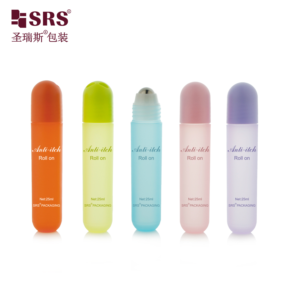 Premium 25ml Custom Empty Plastic Roller Ball Deodorant Container Packaging Luxury Roll on Bottle