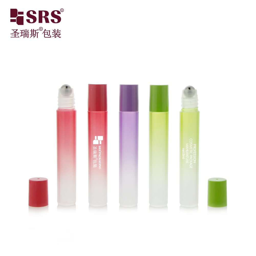 Custom Gradient Color Eye Care Roll on Container Wholesale 8ml Roller Bottle