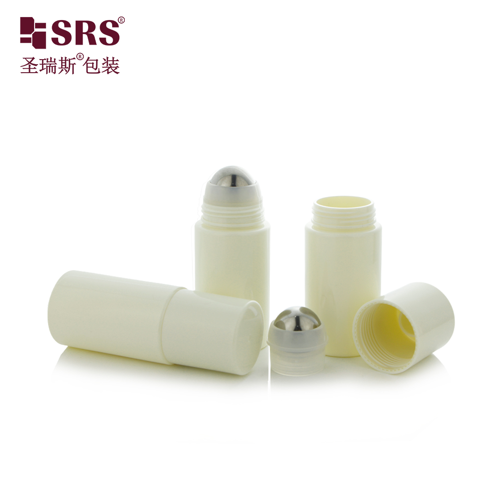 50ml PET Roll on Bottle Leak-Proof Plastic Roller Ball Container for Deodorant