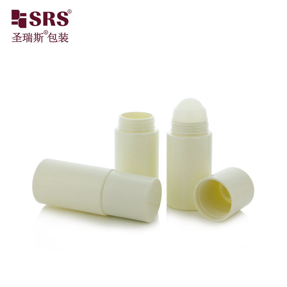 50ml PET Roll on Bottle Leak-Proof Plastic Roller Ball Container for Deodorant