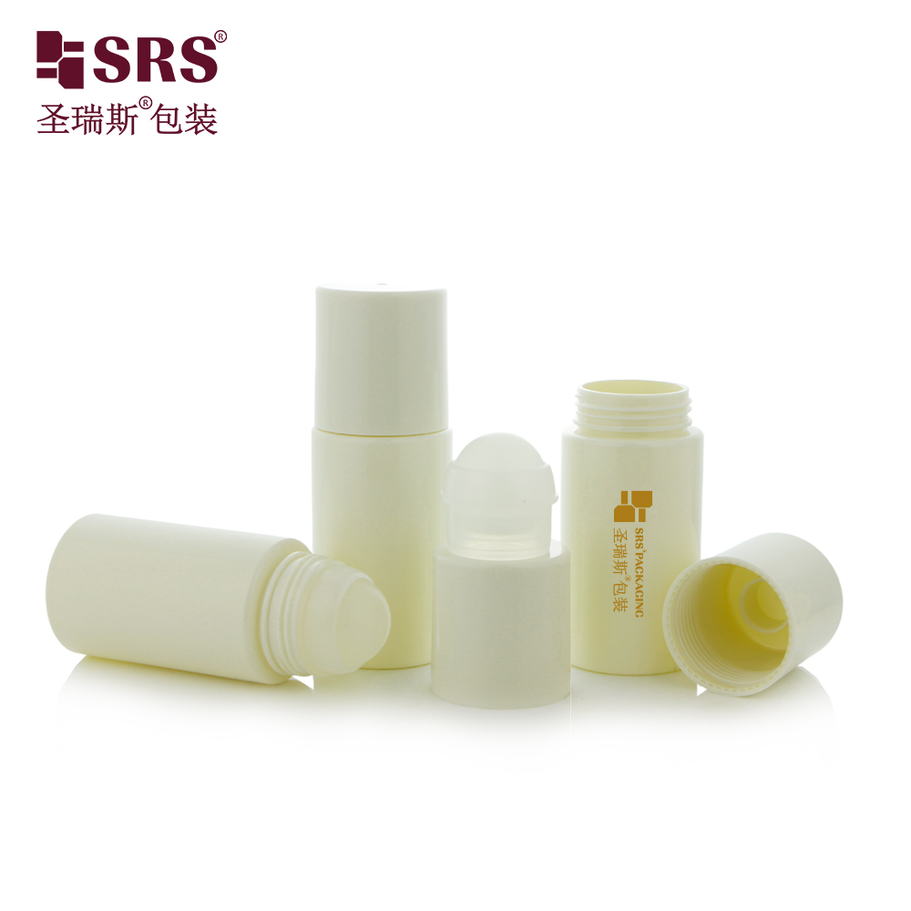 50ml PET Roll on Bottle Leak-Proof Plastic Roller Ball Container for Deodorant