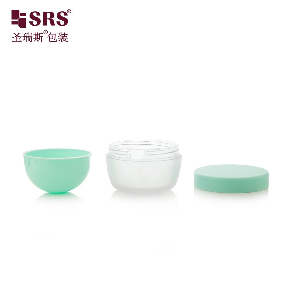 50g Bowl Shaped PP Inner PET Outer Layer Replaceable Cosmetics Jar