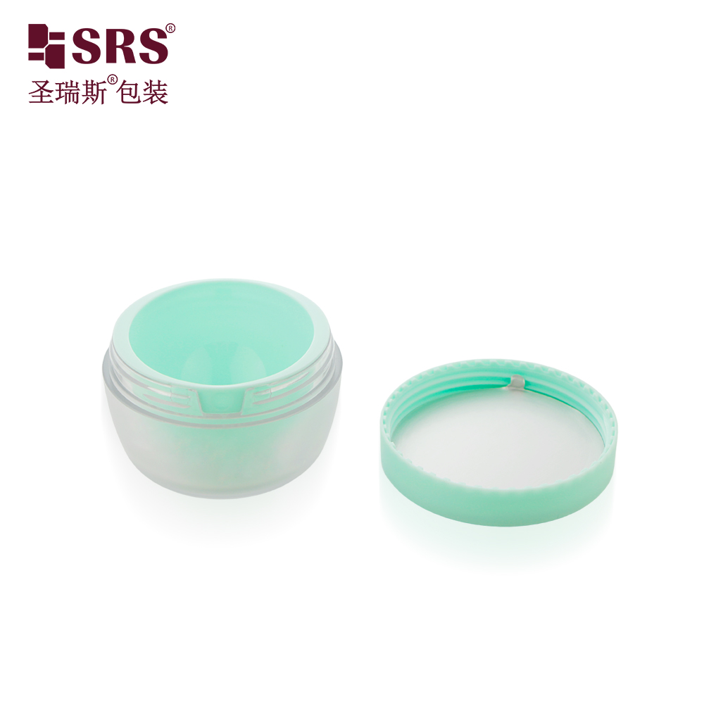 50g Bowl Shaped PP Inner PET Outer Layer Replaceable Cosmetics Jar