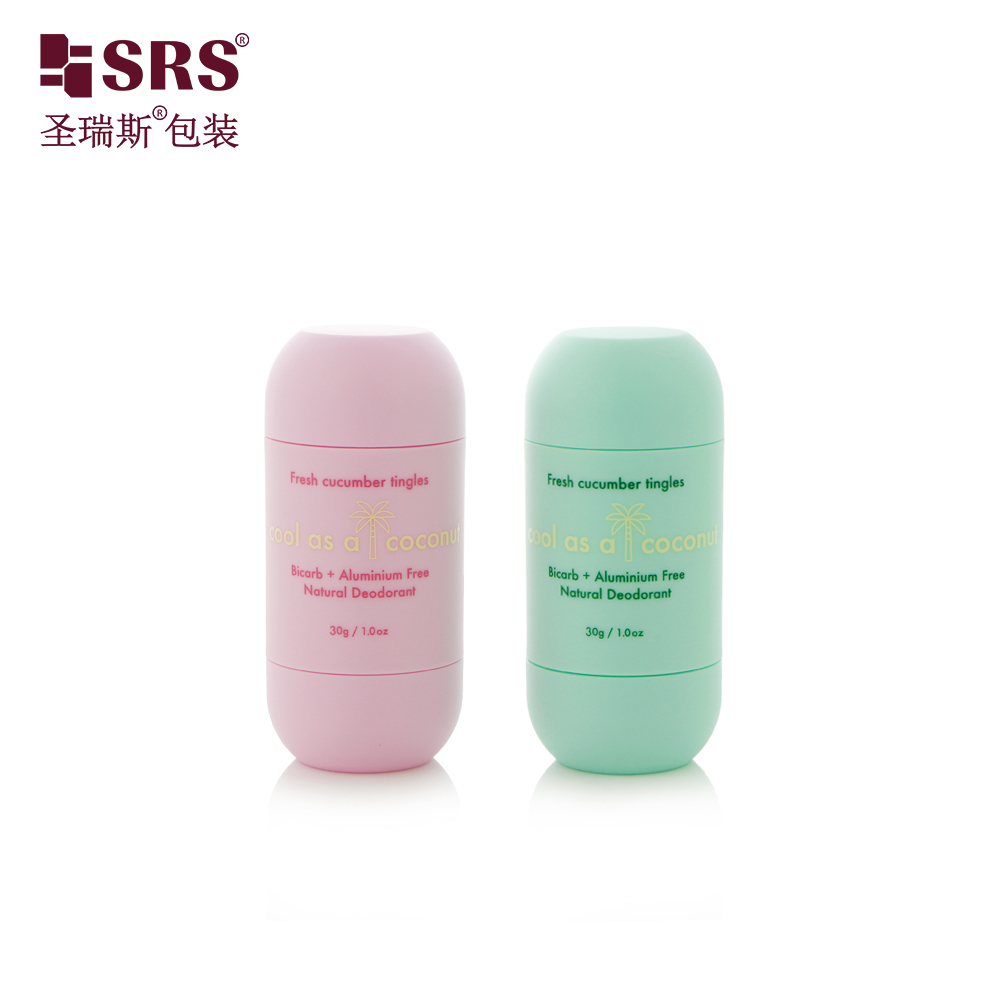 30g Empty Eco Friendly Antiperspirant Matte Twist up Deodorant Stick Container