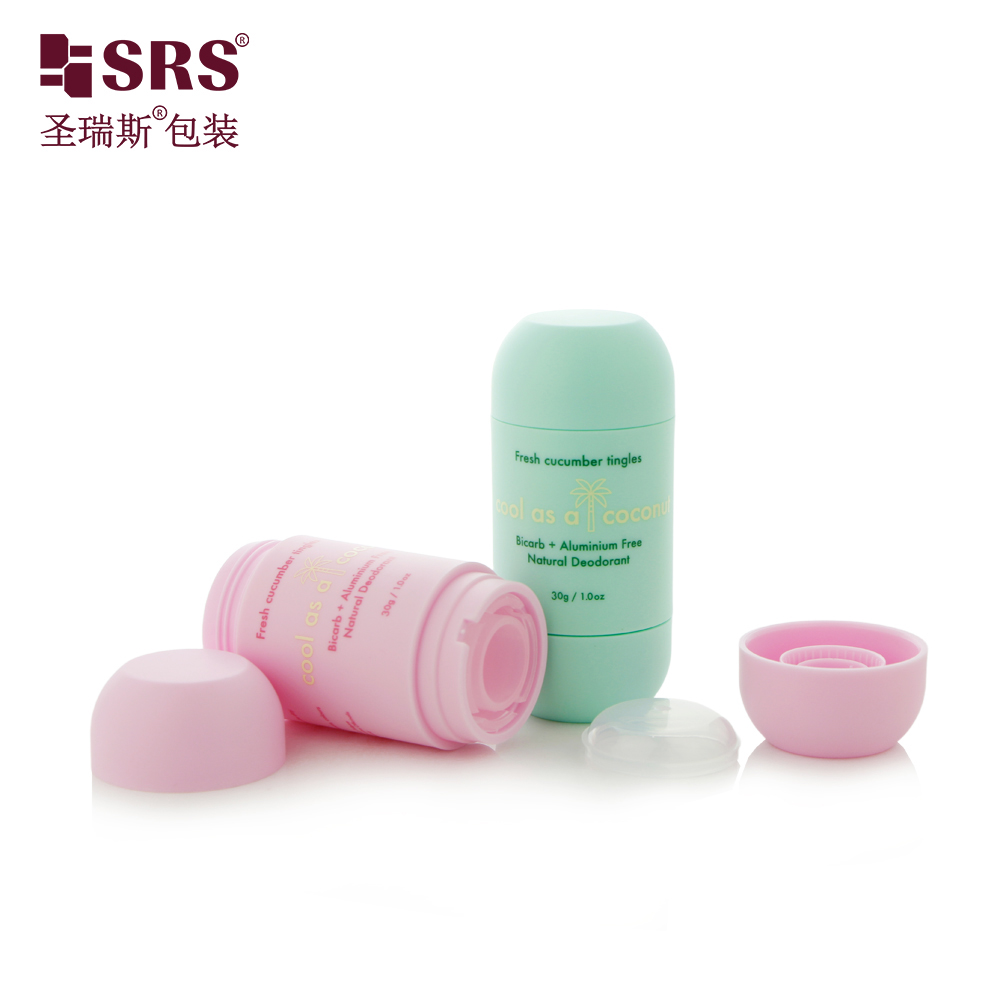 30g Empty Eco Friendly Antiperspirant Matte Twist up Deodorant Stick Container