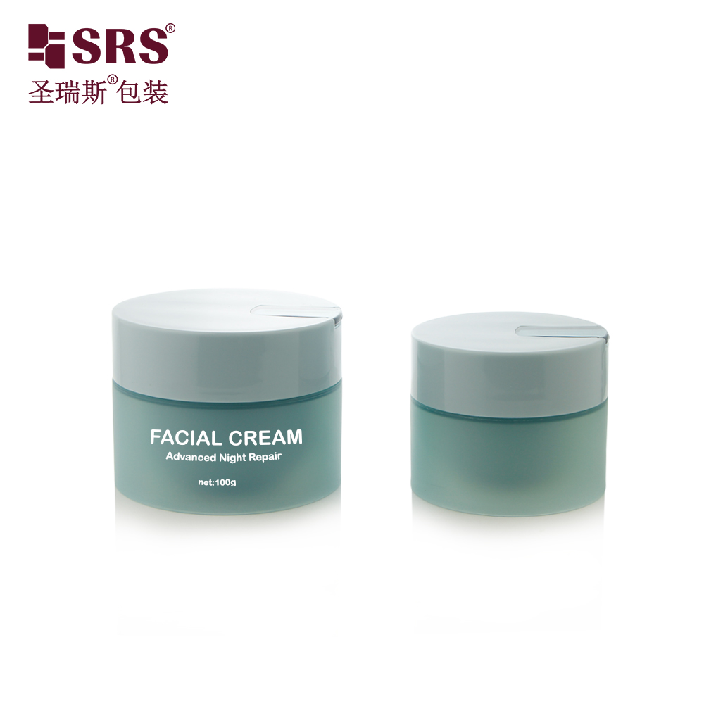 50g Empty Cosmetic PP PCR Sustainable Jar Set with Cap Matching Spoon