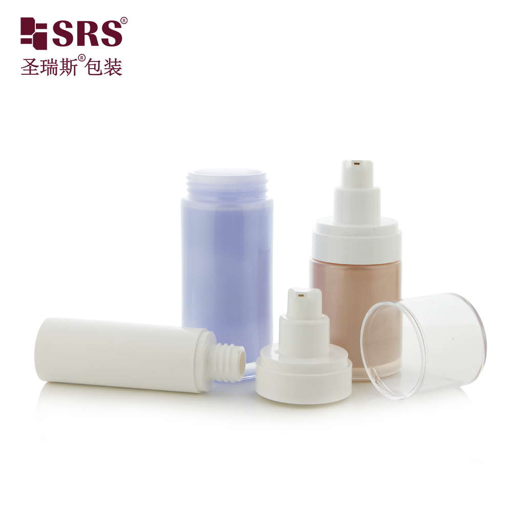 Glass Cosmetic Packaging 15ml 30ml 50ml Empty Pump Replaceable Airless Bottle 