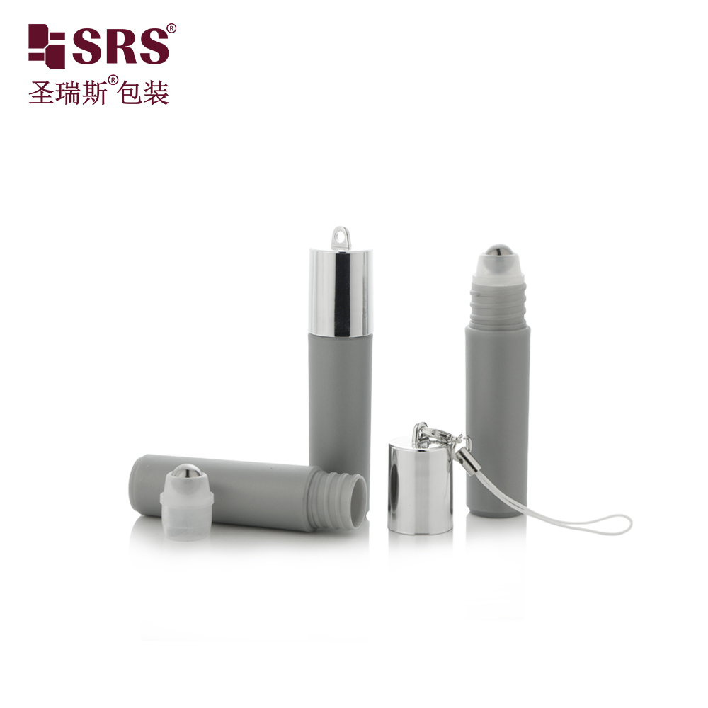 5ml PP Plastic Roll on Bottle for Perfume Skin Care Serum with Metal Roller