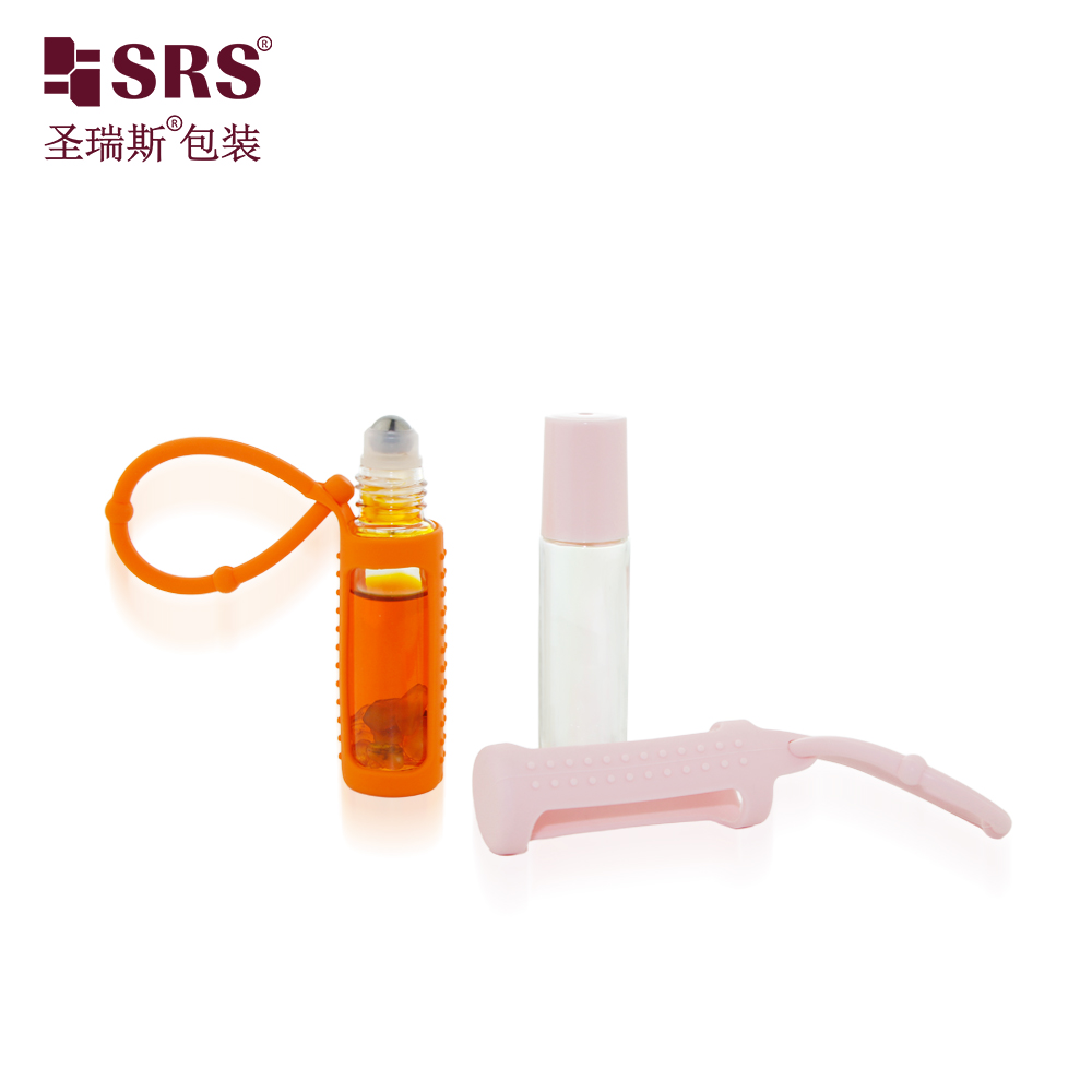 10ML Leak-Proof Portable Molded Clear Glass Roller Bottle for Essential Oil Cosmetic Packaging