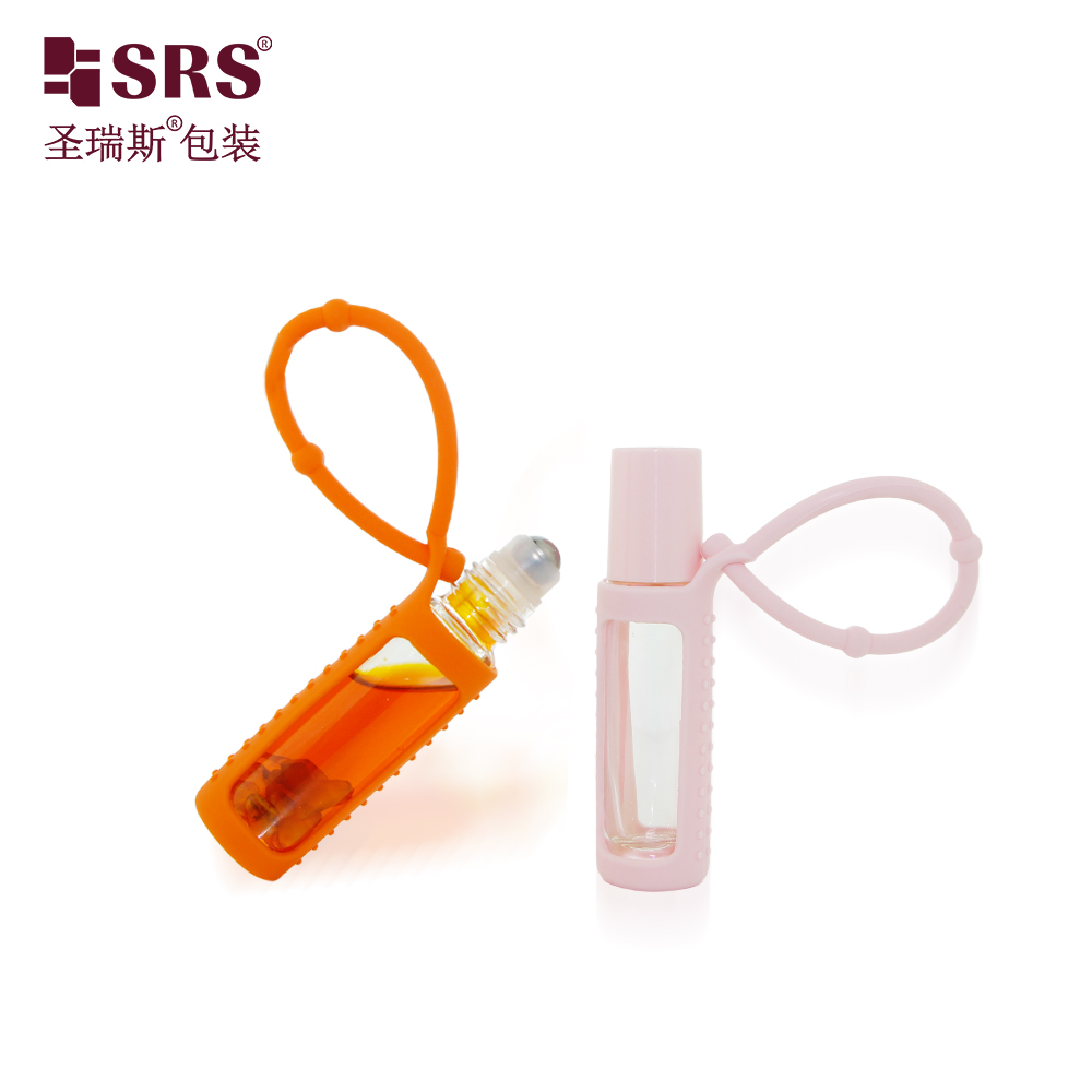 10ML Leak-Proof Portable Molded Clear Glass Roller Bottle for Essential Oil Cosmetic Packaging