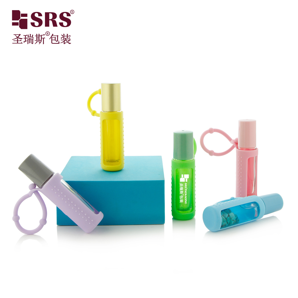 10ML Leak-Proof Portable Molded Clear Glass Roller Bottle for Essential Oil Cosmetic Packaging